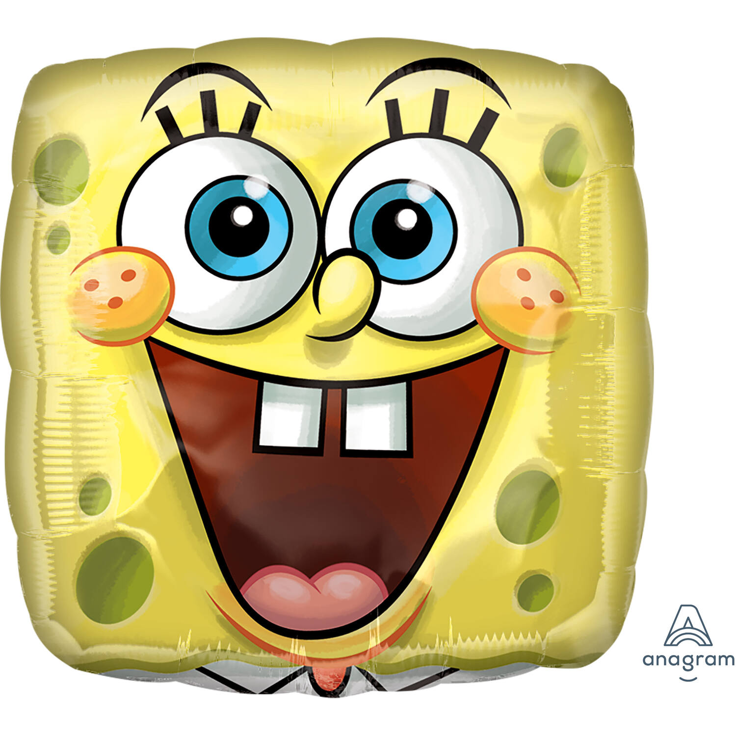 Foil Balloon - Shape - Square - SpongeBob Face - 45 cm